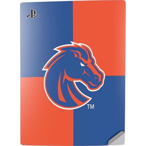 Boise State University Broncos Checkered PS5 Digital Edition Console Skin